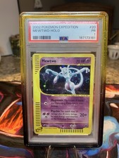 Pokemon TCG 2002 Mewtwo 020/165 Spedizione Set Base Holo PSA 1 LOW POP 70 SWIRL
