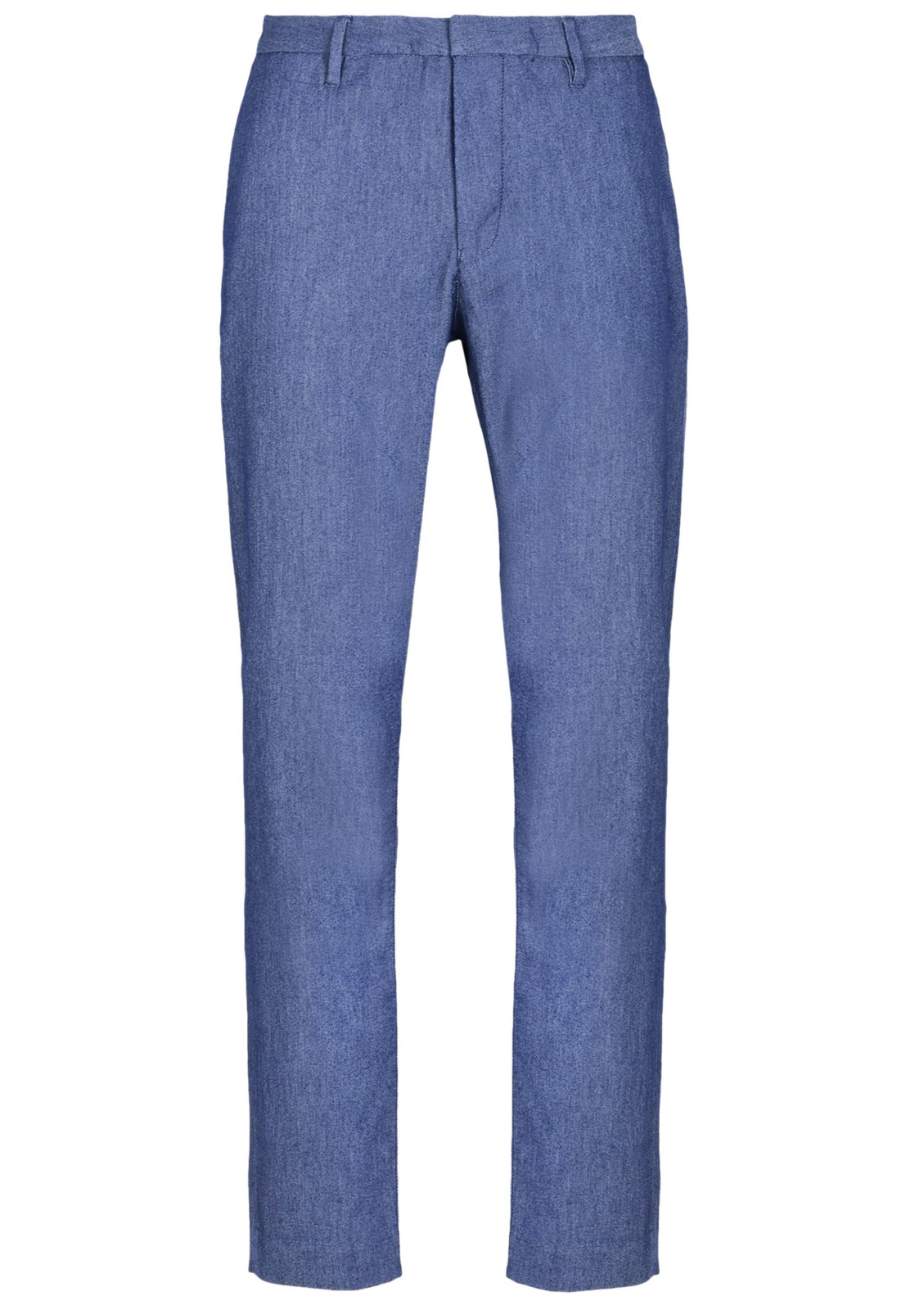 Мужские брюки из саржевой хлопчатобумажной смеси Armani Jeans 28 синего цвета