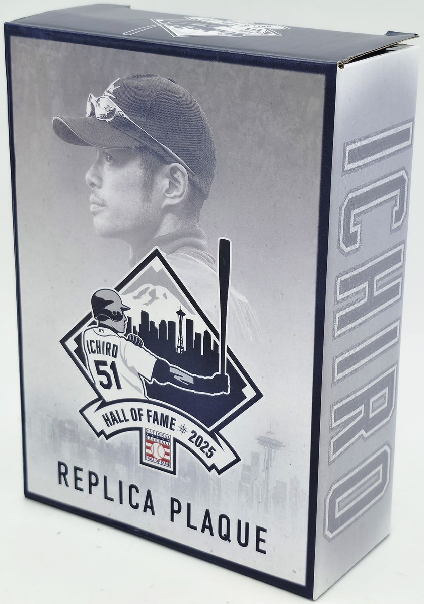 Ichiro Suzuki Signed Replica HOF Plaque Seattle Mariners IS Holo