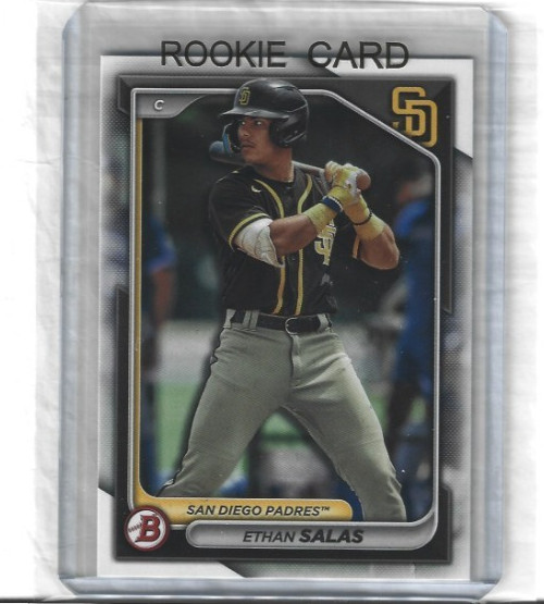 Tarjeta de novato 2024-Bowman-ETHAN SALAS- #BP-102-San Diego Padres-(Call-Up)-¡LO ÚLTIMO!