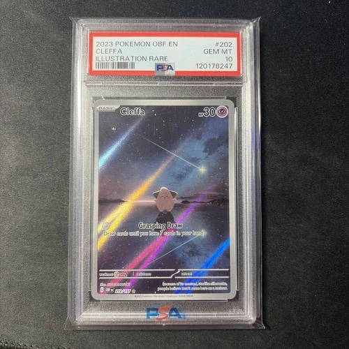 Cleffa 202/197 SV03: Obsidian Flames Holo Gem Mint PSA 10