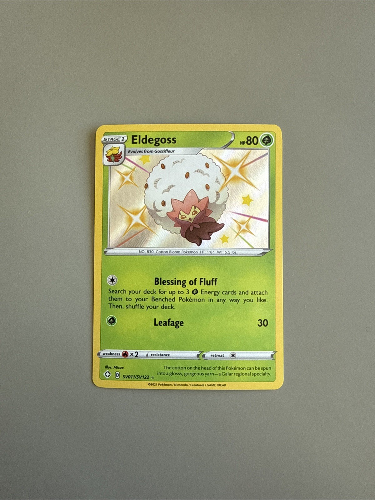 Eldegoss SV011/SV122 Pokemon TCG Shining Fates: Shiny Vault NM 