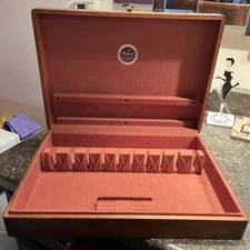 Vintage Naken's Wooden Anti-Tarnish Silverware Storage Chest 16" NICE