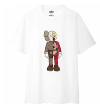 KAWS x Uniqlo Flayed Companion Tee Shirt Mens Medium Collab Graphic Tee Rare