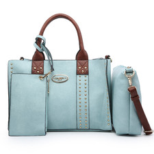 Women'S 3Pcs Purse Handbag Shoulder Bag Tote Satchel Hobo Bag Briefcase Work Bag