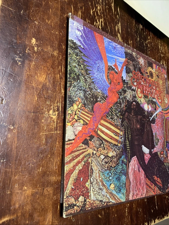 Santana Abraxas Gatefold Vinyl Record Album Original 1970 Vintage & Poster - Image 2 of 4