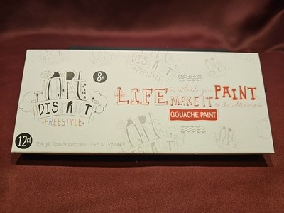 District Freestyle Gouache Paint 12 CT. Open Box