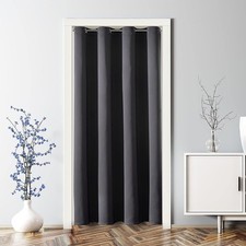 Chrisdowa Blackout Curtains for Doorways and Closets, Thermal Insulated Temporar