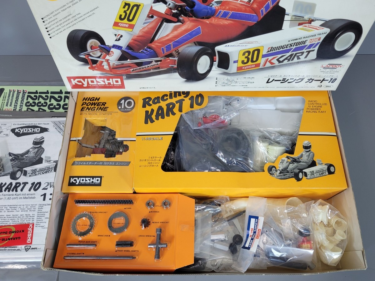 Kyosho Vintage ニトロRCカー New Vintage Collection Kyosho 1/4 2WD Racing Go Kart 10 Nitro