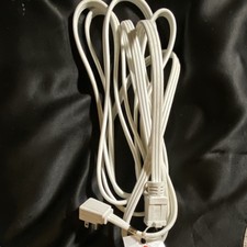 White Extension Cord 1 Outlet US Plug Indoor ...