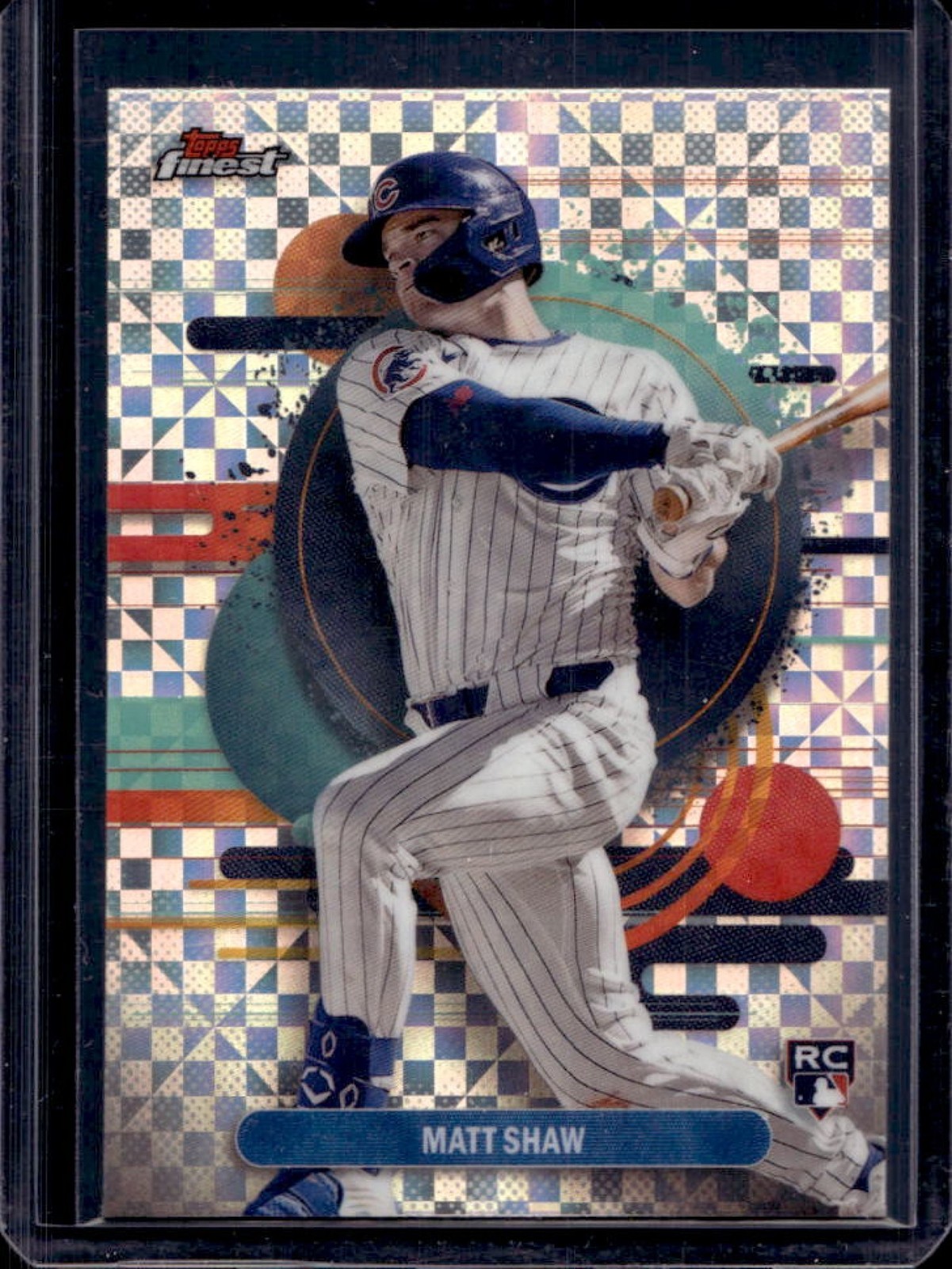 2025 Finest Matt Shaw Uncommon RC X-Fractor Rookie #162 Cubs