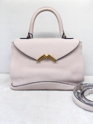 Moynat Light Pink Gabrielle Leather Shoulder Handbag