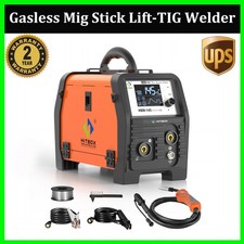 HITBOX Gasless MIG Welder & Lift TIG MMA Welding 3in1 110V/220V 145A No Need Gas