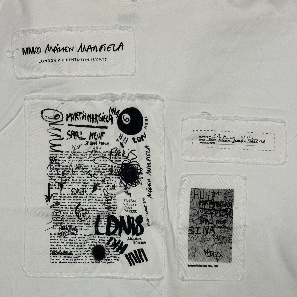 トップス MM6 2018SS Drawings Street Art Dress MM6 MAISON MARGIELA Spring Summer 2018 Drawings Street Art Dress