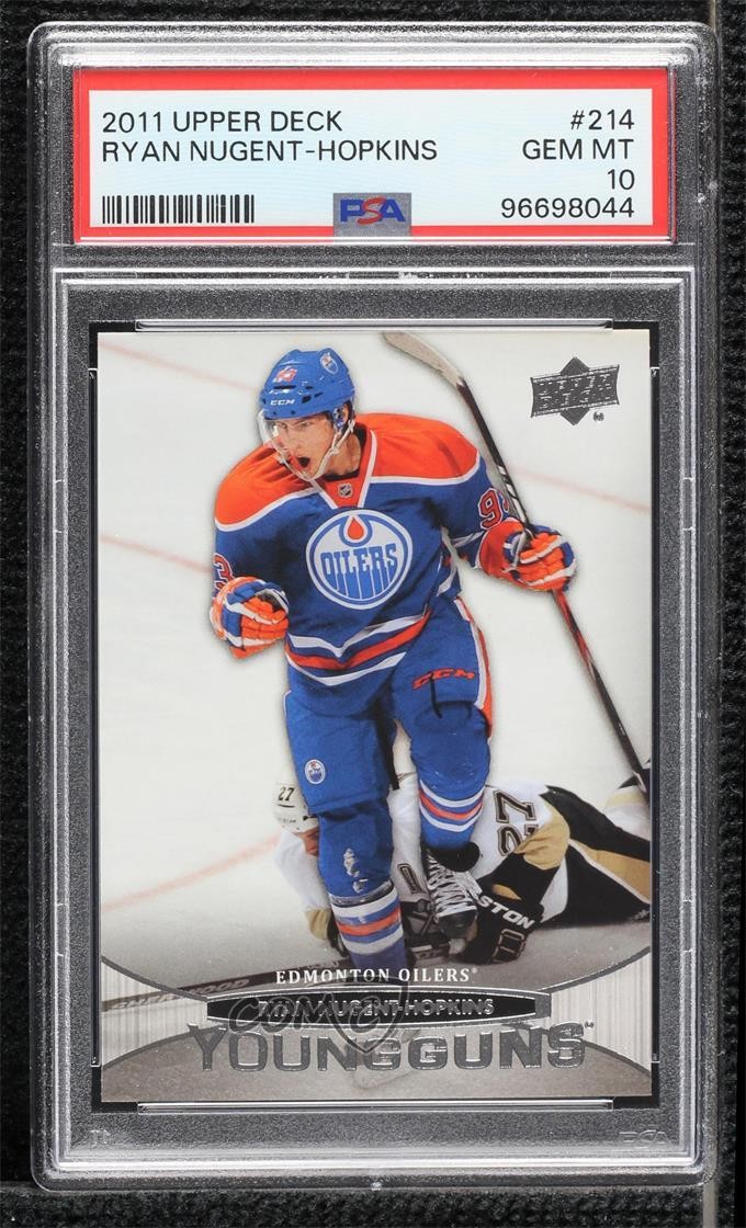2011 Upper Deck Young Guns Ryan Nugent-Hopkins #214 PSA 10 GEM MT Rookie RC 8sr