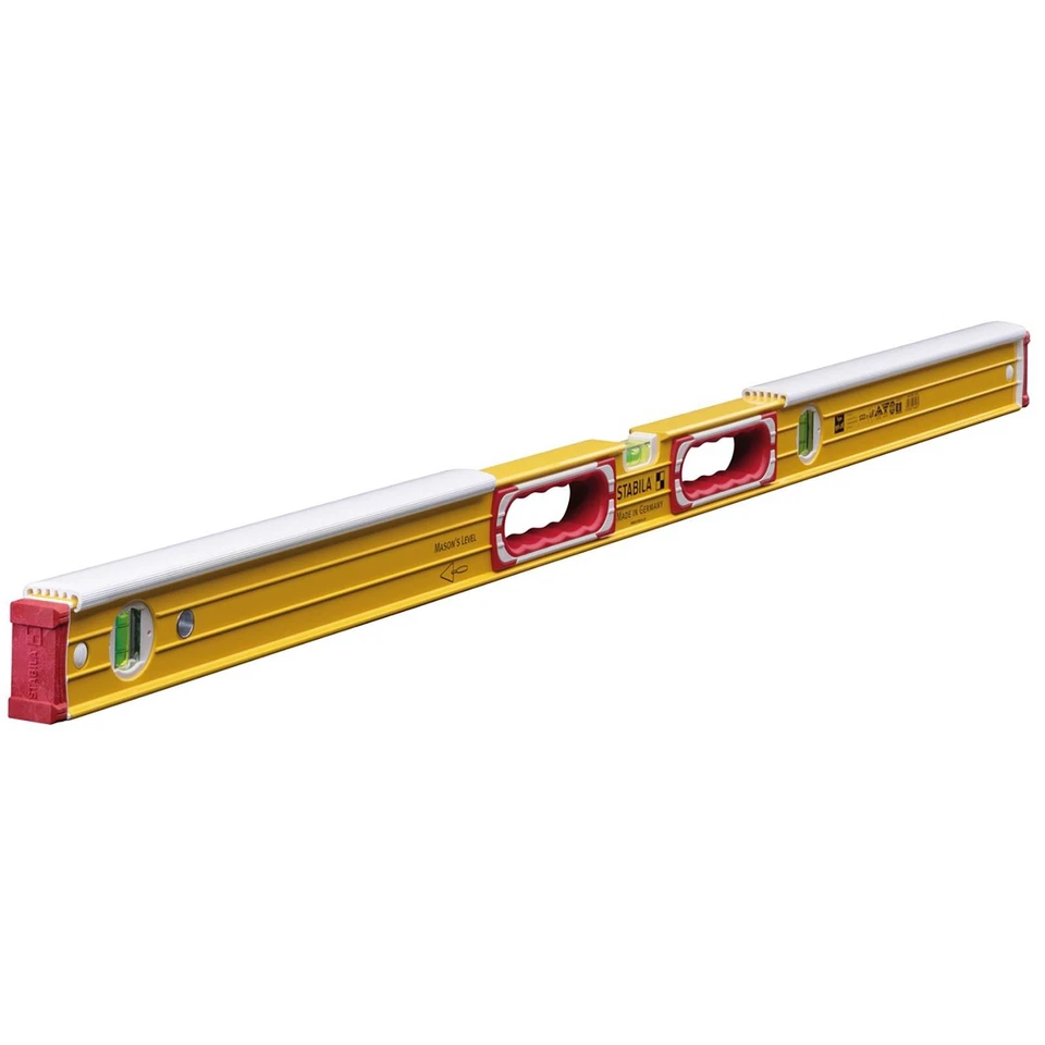 STABILA Type 196-2 K Masons Spirit Level for Bricklayers Aluminium Profile 16406 - Image 3 of 4
