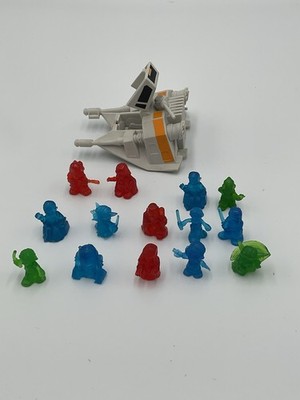 Lot Of 14 Star Wars Fighter Pods With Ship Hasbro Translucent