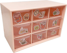 Mini Plastic Drawer Organizer, Art Craft Organizers and Storage Used in Desk, Va