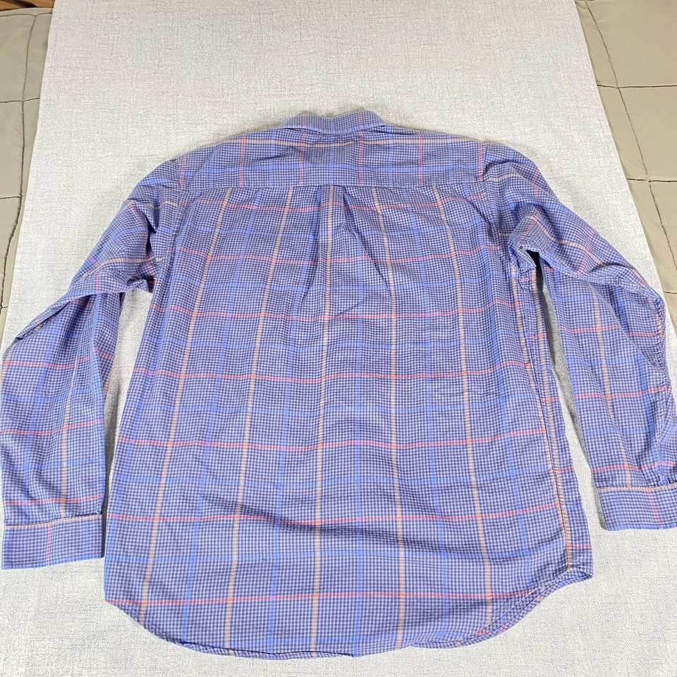 Camisa Pendleton M/L Cuadros Lavanda Púrpura Abotonada 100% Algodón Manga Larga Foto 4 de 4