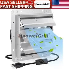 Shutter Exhaust Fan Shop Exhaust Fan 10 Inch Wall Mounted Aluminum 820 CFM