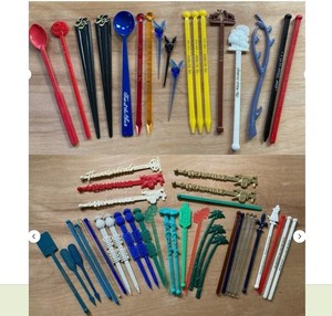 VTG Lot Swizzle Sticks MidCentury NYC Playboy New Orleans Miami Caribbean Island