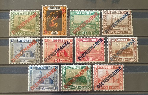 Saargebiet Dienstmarken MiNr. 1 - 11 * (A 577)