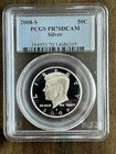 2008-S PCGS PR70DCAM Silver Kennedy Half Dollar Proof 50C