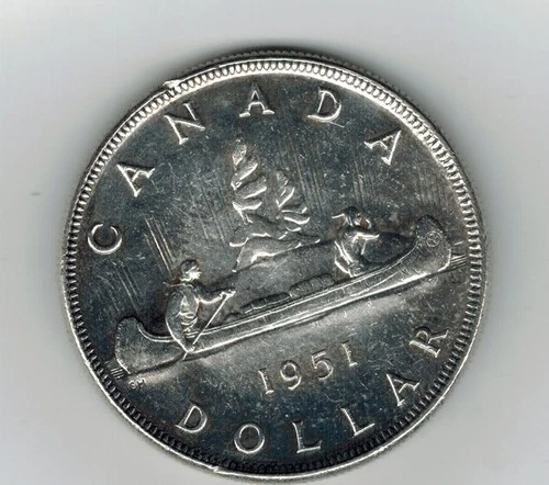 1951 Canadian  SILVER Dollar