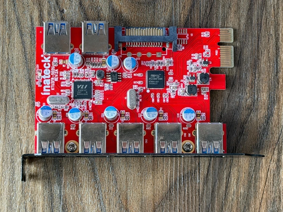 Inateck KT4006 PCIe USB 3.0 Expansion Card - 4-Port Fresco Logic FL1100 - Image 2 of 4