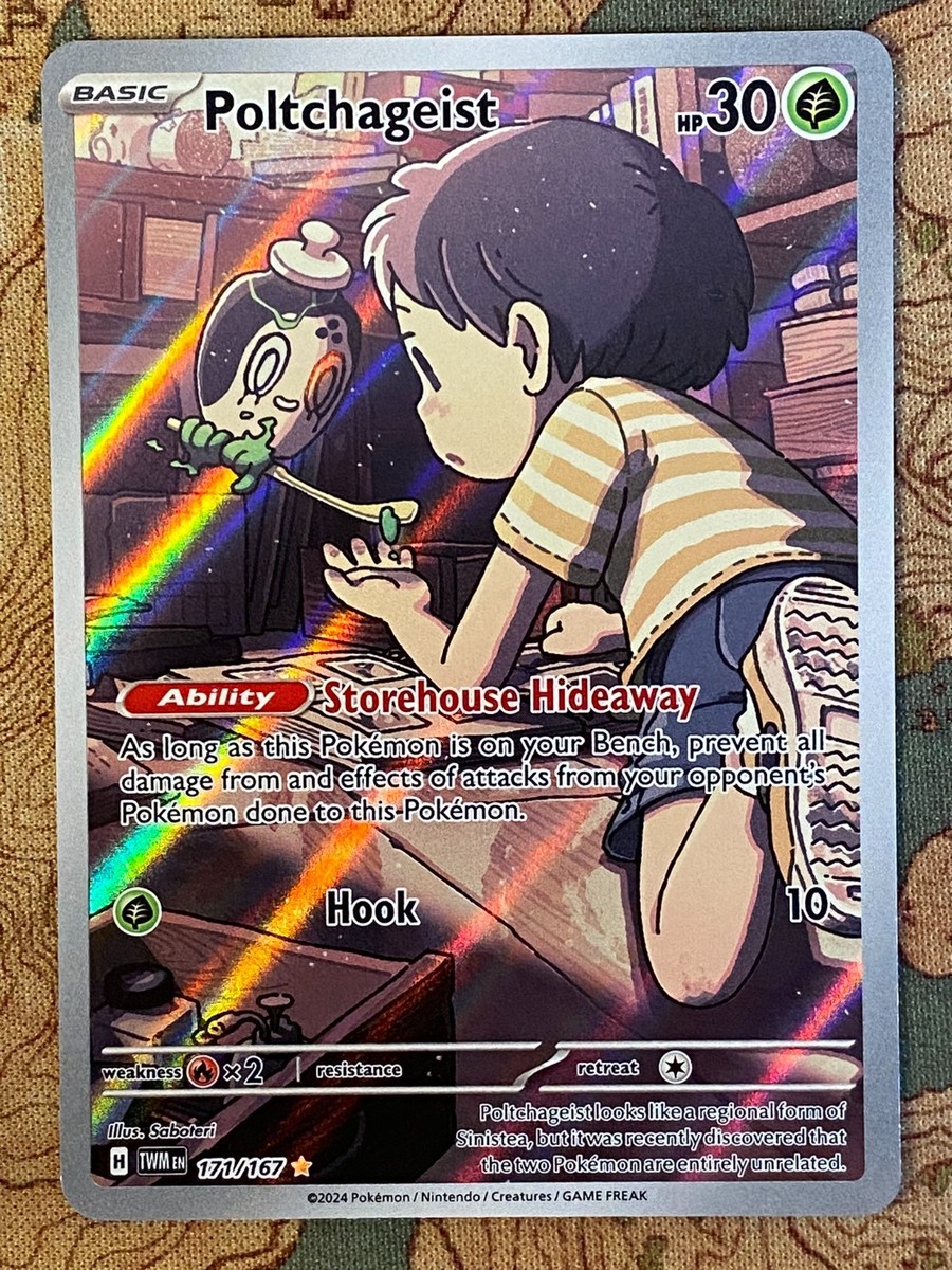 poltchageist pokemon card Reverse Holo (17/187) - Terastal Festival ex (sv8a) Listed cards may have imperfections. Pokmon TCG Halloween Trick Or