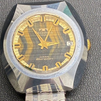 Technos BO RAZON Automatic Tungsten Carbide Case Men's Watch Used From Japan Fro