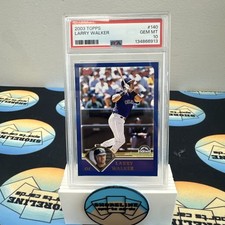 2003 Topps Larry Walker 140 PSA 10