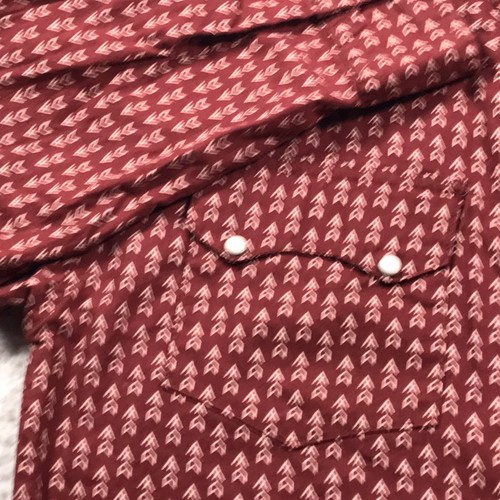 Roper Western Shirt BOYS L 12-14 Geometric/Arrows Pearl Snaps Cowboy Rodeo Nice - Picture 4 of 14