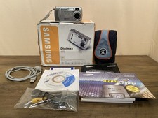 Samsung Digimax 401 4.0MP Digital Compact Camera Silver Bundle Vintage Y2K Boxed