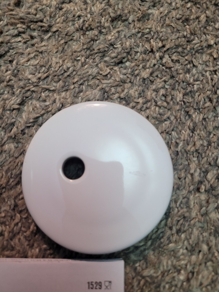 The Pampered Chef Ceramic Egg Cooker 1529 White with Gray Sleeve no box