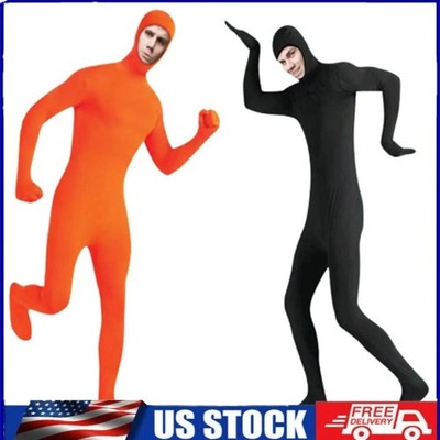 Party Costume Invisible Morph Suit Adult Men Women Full Body Spandex Jumpsuit A