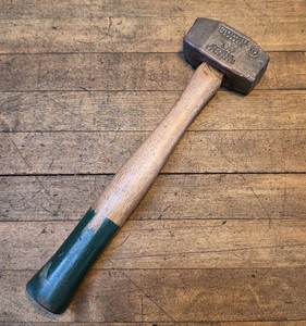 VINTAGE Custanite No. 150 Non-Sparking Sledge Hammer 24OZ BRONZE Head NICE! ☆USA