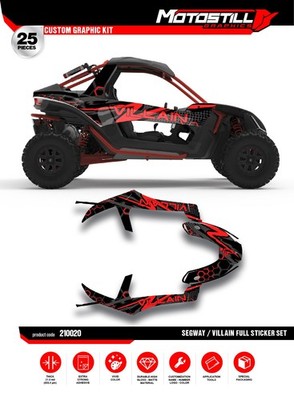 SEGWAY VILLAIN  UTV /  GRAPHIC STICKER DECAL KIT