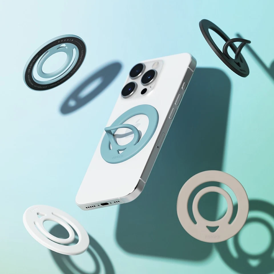For MagSafe, Magnetic Phone Case | Ringke [Dual Magnetic Silicone] Finger Grip - Image 2 of 2