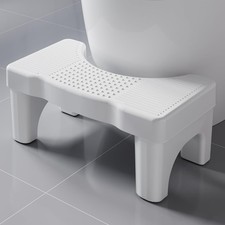 Toilet Stool 7" Height Squatting Foot Pooping for Adults - Easy to Clean