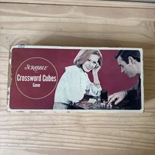 Vintage 1968 Selchow & Righter Scrabble Crossword Cubes Game Complete