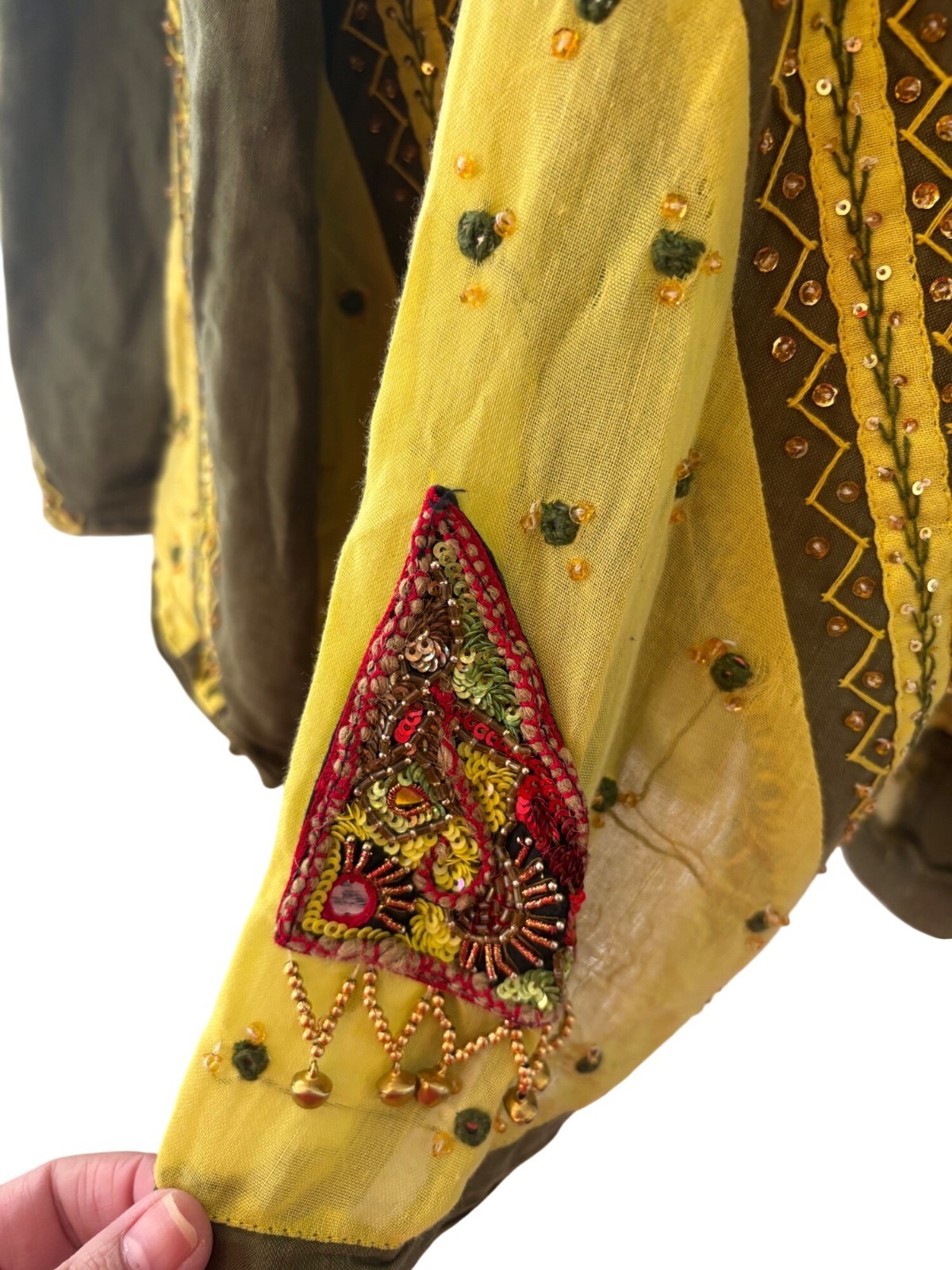 Handmade Boho Patchwork Maxi Skirt Embroidered & … - image 3