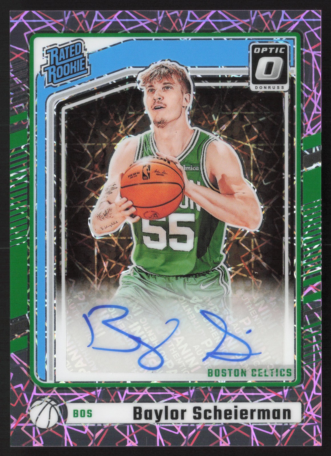 Baylor Scheierman 2024-25 Donruss Optic Pink Velocity Autograph #310 /79