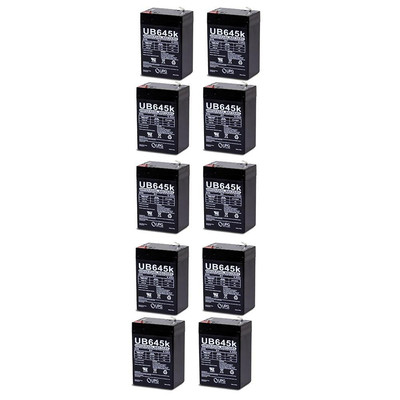 UPG 6VOLT 4.5AMP HOUR RECHARGEABLE FEEDER LANTERN SEALED 4.5AH - 10 Pack