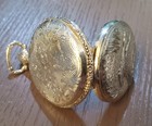 Vintage Goldtone Pocketwatch Style Pill Box Holder — photo 9