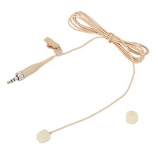 Beige Lavalier Lapel Mic W/ 4 Pin for MINI XLR TA4F For Shure Wireless