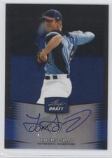 2012 Leaf Metal Draft Blue 6/25 Lucas Sims #BA-LS1 Auto 2u8