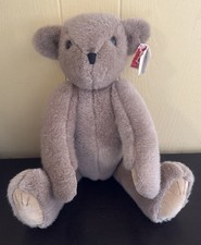 FAO Schwarz Teddy Bear 15" Vintage Jointed Brown Plush Stuffed Animal