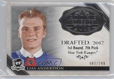 2018 Upper Deck The Cup Rookie Class of 2019 47/249 Lias Andersson #2019-LA c2p