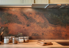 Real Copper Backsplash Panel   Handmade Metal...